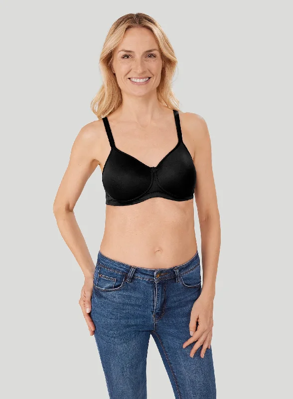 Amoena: Mara Soft Cup Padded Mastectomy Bra Black