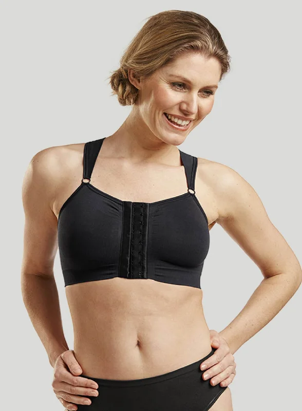 nursing bras for new mothersCarefix: Bella Post Op Bra Front Opening Black