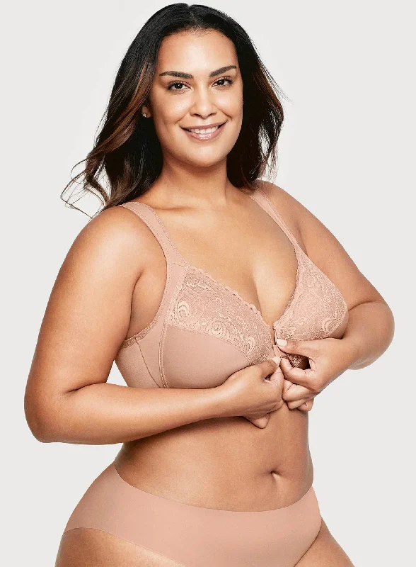 plunge t - shirt bras for a sleek appearanceGlamorise: Elegance Front Close Wonderwire Bra Cappuccino plunge t - shirt bras for a sleek appearanceGlamorise: Elegance Front Close Wonderwire Bra Cappuccino