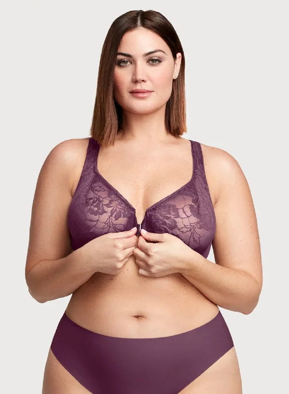 backless bras for revealing outfitsGlamorise: Feeling Lacey Front Close Underwire Bra Black Plum backless bras for revealing outfitsGlamorise: Feeling Lacey Front Close Underwire Bra Black Plum