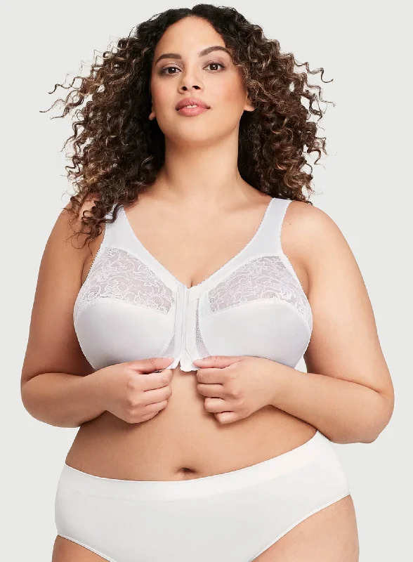 Glamorise: Magic Lift Front Opening Bra White