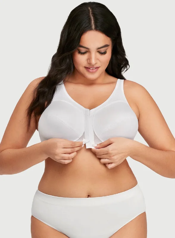 Glamorise: Magic Lift Posture Back Support Bra White