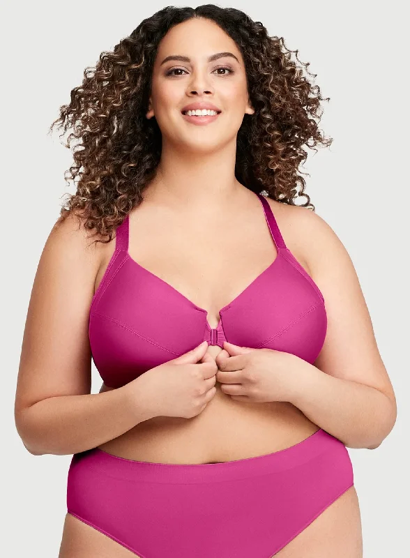 seamless t - shirt bras for everyday wearGlamorise: Wonderwire Front Close Smoothing Bra Berry seamless t - shirt bras for everyday wearGlamorise: Wonderwire Front Close Smoothing Bra Berry