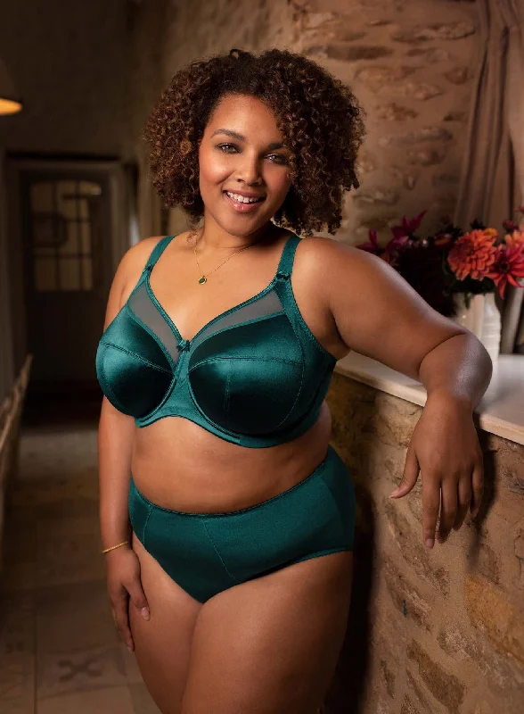 bralette bras for a trendy and comfortable styleGoddess: Keira Banded Bra Deep Teal