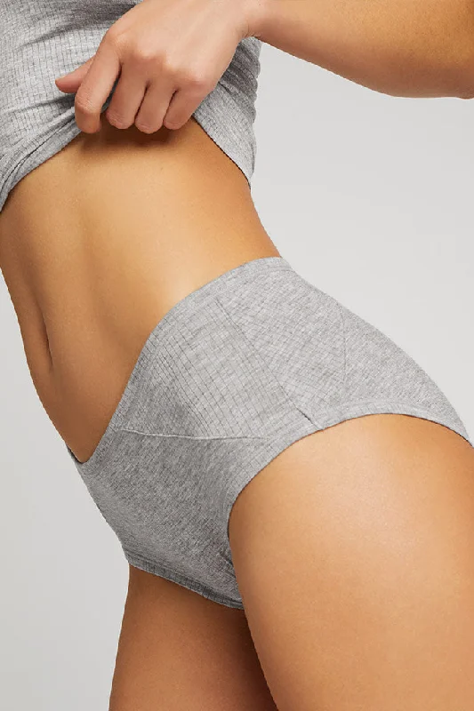 moisture wicking convertible brasWhipped Boy Short in Heather Grey