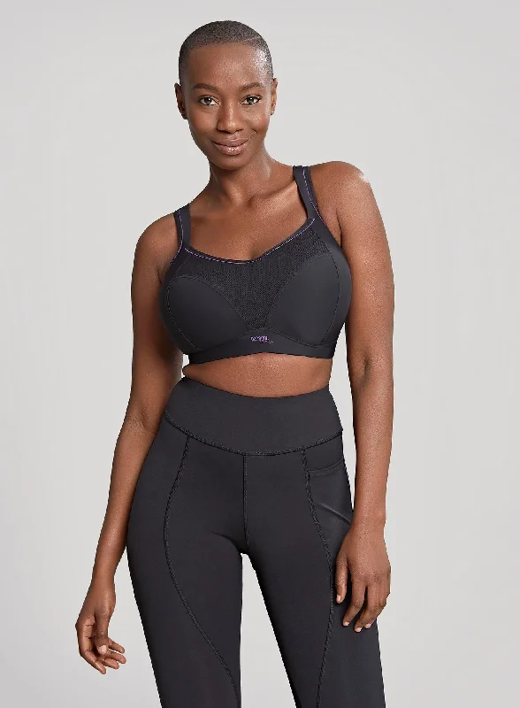 minimizer bras to reduce bust sizePanache Sport: Moulded Non Wired Sports Bra Black