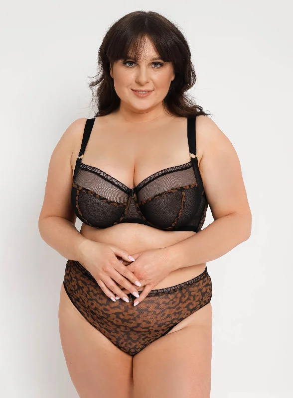 Samanta Lingerie: Lexy Soft Full Cup Side Support Bra Black