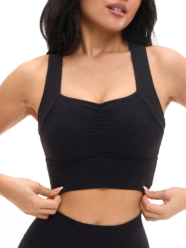 Bloom Sports Bra - Onyx Black