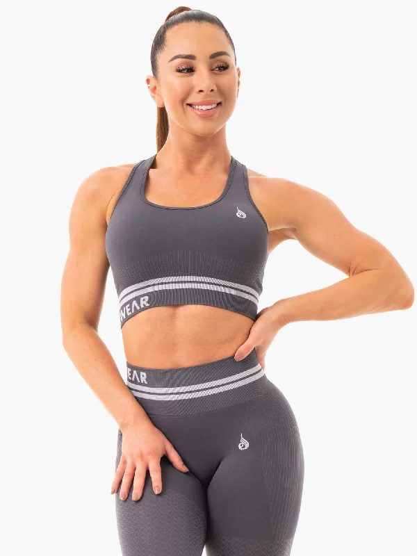 bralette sports bras for light exerciseFreestyle Seamless Longline Sports Bra - Charcoal bralette sports bras for light exerciseFreestyle Seamless Longline Sports Bra - Charcoal