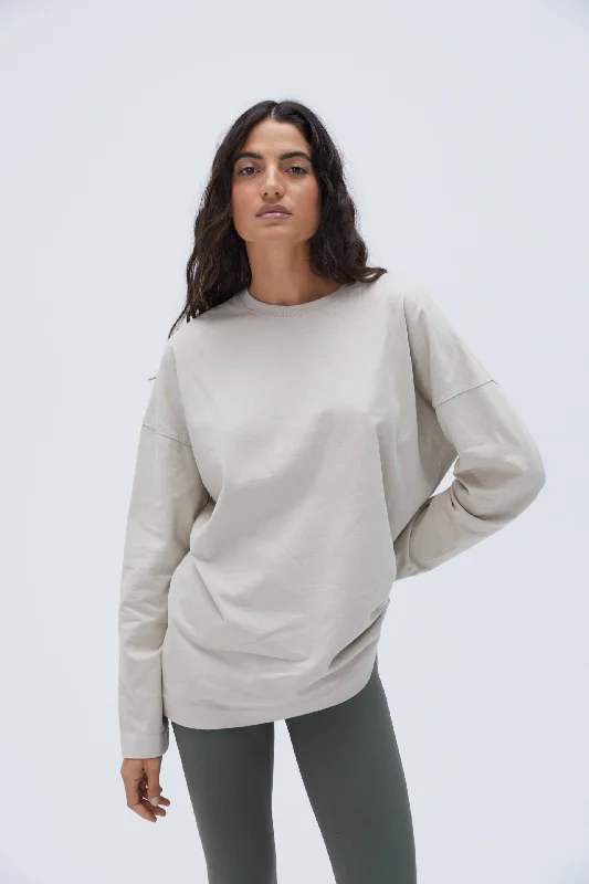 minimizer plus size bras for curvy figuresWashed Long Sleeve Drop Shoulder T-shirt - Stone minimizer plus size bras for curvy figuresWashed Long Sleeve Drop Shoulder T-shirt - Stone