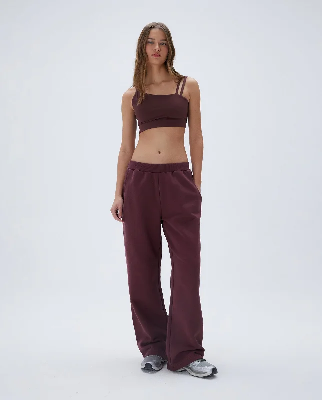 minimizer bras to reduce bust sizeLow Rise Straight Leg Sweatpants - Burgundy