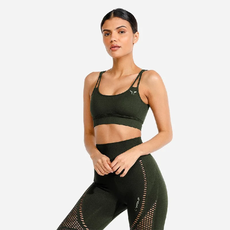 Meta Sports Bra - Khaki