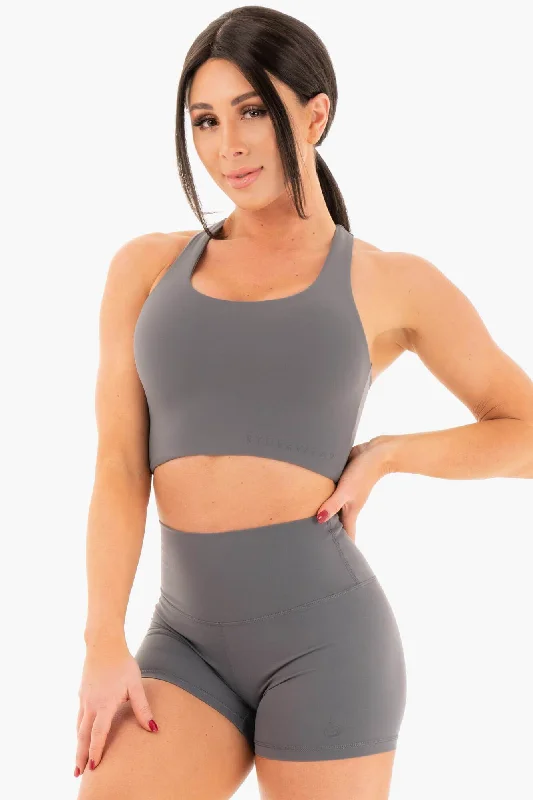 plus size nursing bras for breastfeeding momsNKD Sports Bra - Charcoal