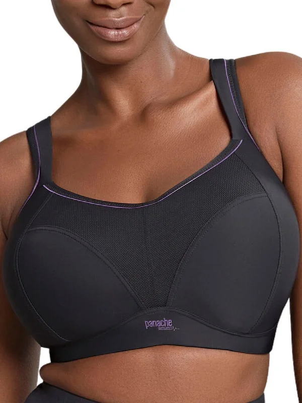 bralette with underwire for added supportNon Wired Sports Bra - Black