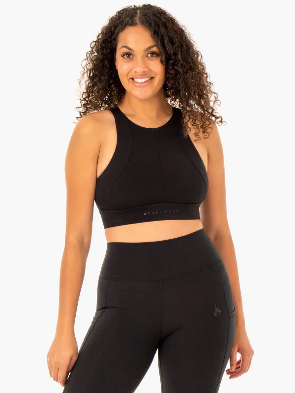 Reset High Impact Sports Bra - Black