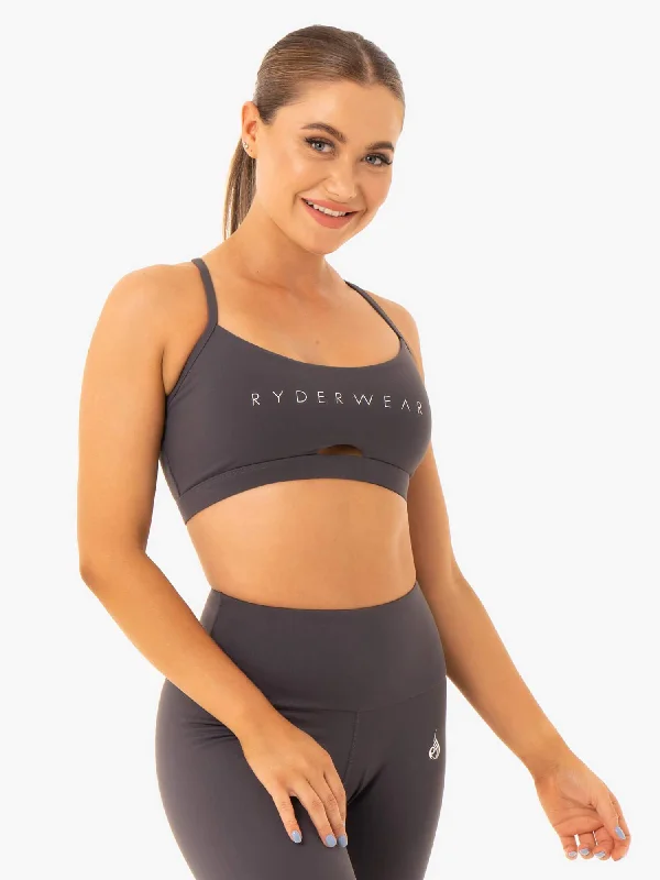 Staples Sports Bra - Charcoal