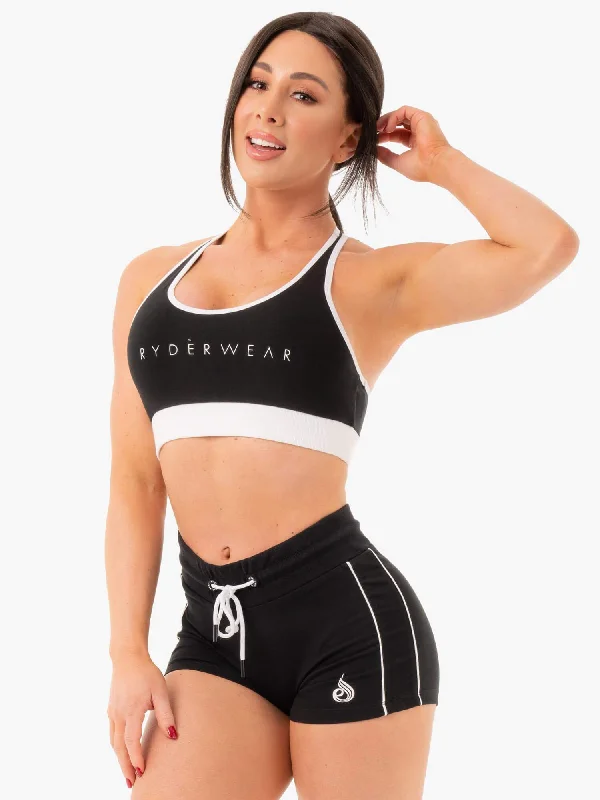 plus size convertible bras for flexibilityTrack Sports Bra - Black