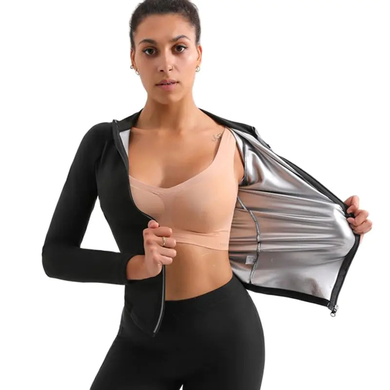 Shapers with a mesh panel for better ventilation​Weight Loss Sauna Top Vest Shaper
