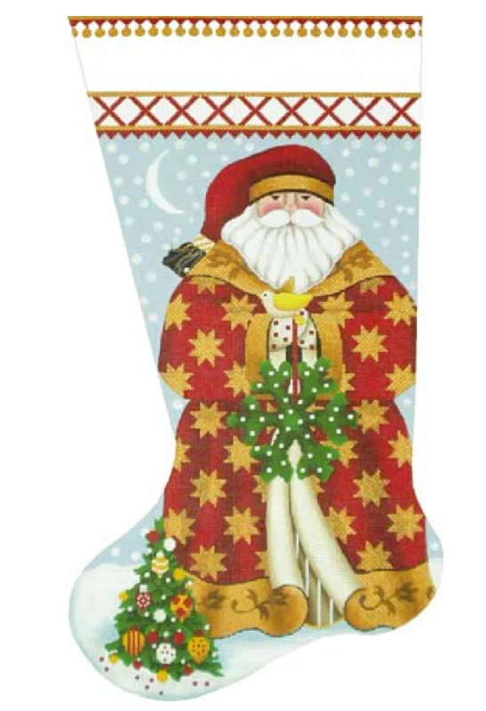 Anti - odor stockings for long - day freshness0205SS Golden Star Santa Stocking