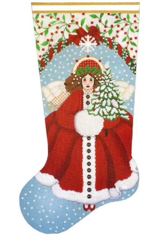 Nude - colored stockings for a natural look2055 Snowy Red Stocking