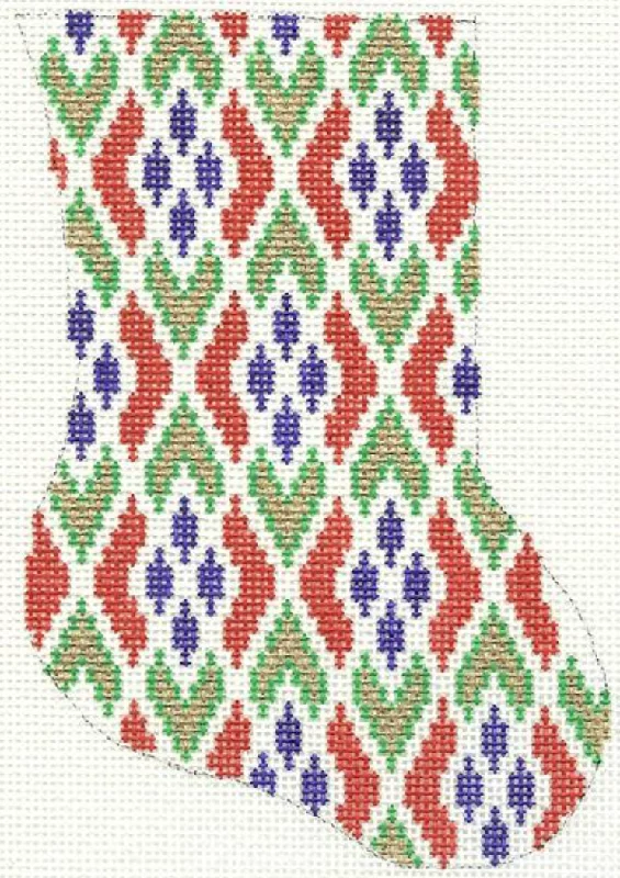 Satin - lined stockings for extra comfort274 Bargello Mini Sock