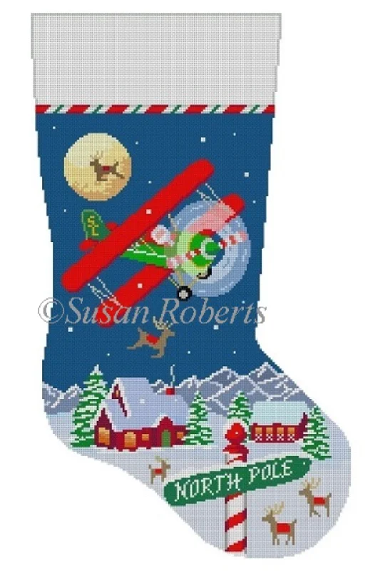 3226 Biplane Night Flight Stocking