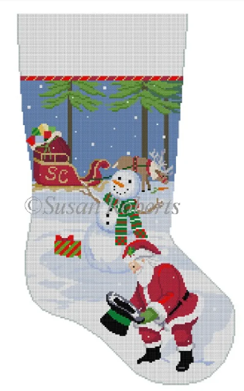 Lycra stockings for a form - fitting shape3231 Snowman's Hat and Santa Stocking
