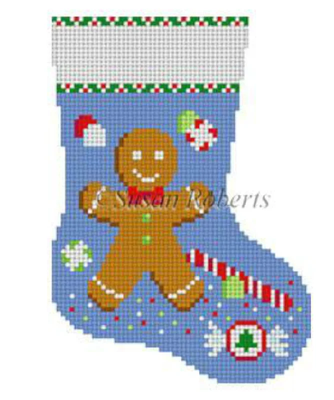 Cotton - blend stockings for breathability5420 Gingerbread Boy and Candy Mini Stocking Cotton - blend stockings for breathability5420 Gingerbread Boy and Candy Mini Stocking