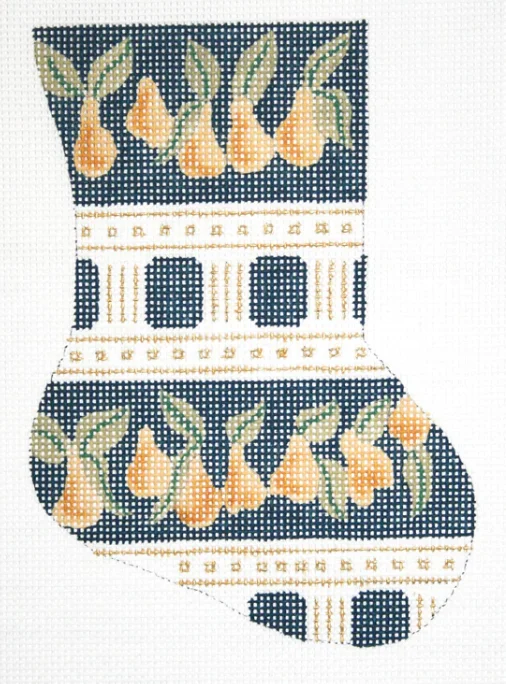 Dance - wear stockings for performances784 Navy with Pears Mini Sock