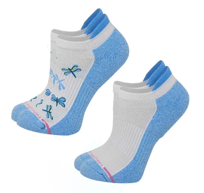 Women's microfiber socks for a lightweight optionAnkle Compression Socks | Dragonfly Half-Cushion |Dr Motion ( 2 Pack ) Women's microfiber socks for a lightweight optionAnkle Compression Socks | Dragonfly Half-Cushion |Dr Motion ( 2 Pack )