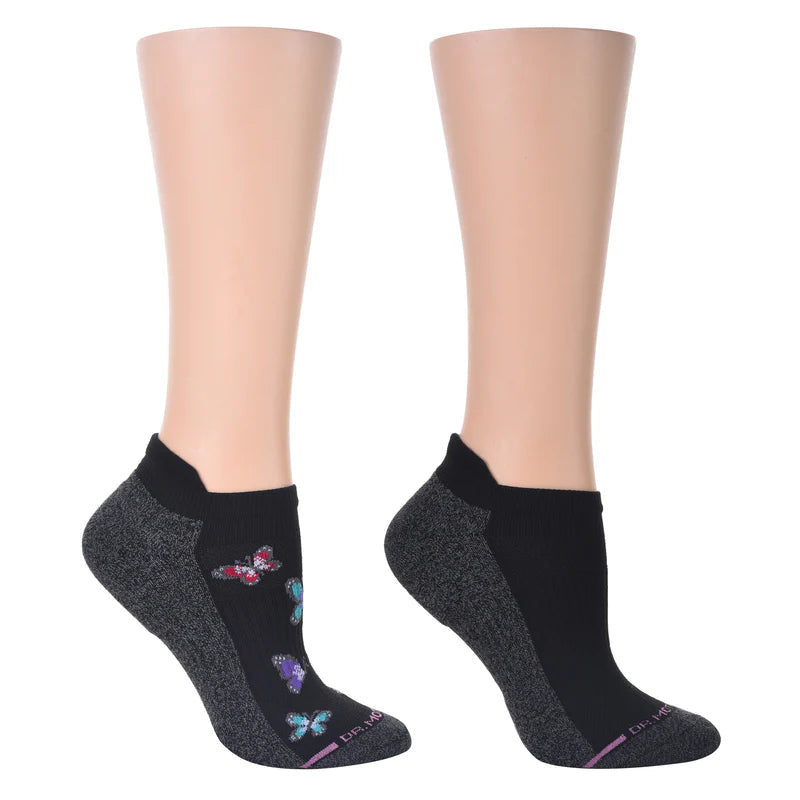 Women's compression socks for improved circulationAnkle Compression Socks | Dr Motion Socks | Black Butterflys (2 Pack ) Women's compression socks for improved circulationAnkle Compression Socks | Dr Motion Socks | Black Butterflys (2 Pack )
