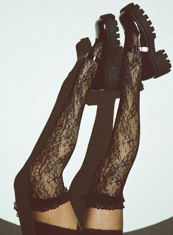 women tights for a beach - side evening with a long dressCalavera Stockings Black