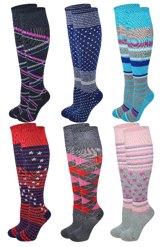 Women's sheer over - the - knee socks for a sexy appealCompression Knee High Socks | Graduated 8-15 mm Hg | Womens (6 Pairs) Women's sheer over - the - knee socks for a sexy appealCompression Knee High Socks | Graduated 8-15 mm Hg | Womens (6 Pairs)