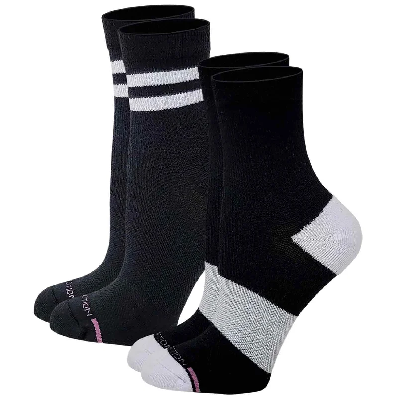 Women's arch - support socks for better comfortMid-Crew Compression Socks | Black Half-Cushion | Dr Motion ( 2 Pack ) Women's arch - support socks for better comfortMid-Crew Compression Socks | Black Half-Cushion | Dr Motion ( 2 Pack )