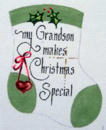 Purple stockings for a regal and mysterious lookD-09 Grandson Mini Stocking