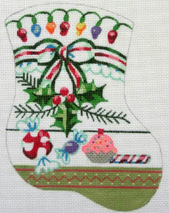 Leather - look stockings for an edgy styleD-12 Girl's Mini Stocking - Lights and Candy Leather - look stockings for an edgy styleD-12 Girl's Mini Stocking - Lights and Candy