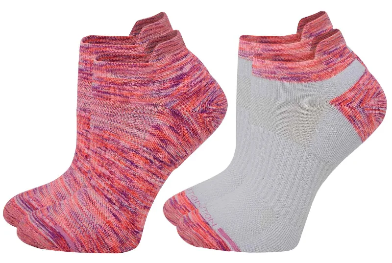 Women's ankle socks with a frilly edgeAnkle Socks | Dr Motion Compression Socks | Pink & White ( 2 Pack ) Women's ankle socks with a frilly edgeAnkle Socks | Dr Motion Compression Socks | Pink & White ( 2 Pack )