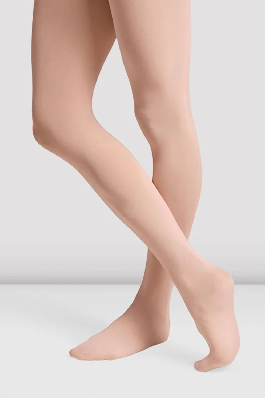 opaque women tights in black for a classic styleGirls Footed Tights