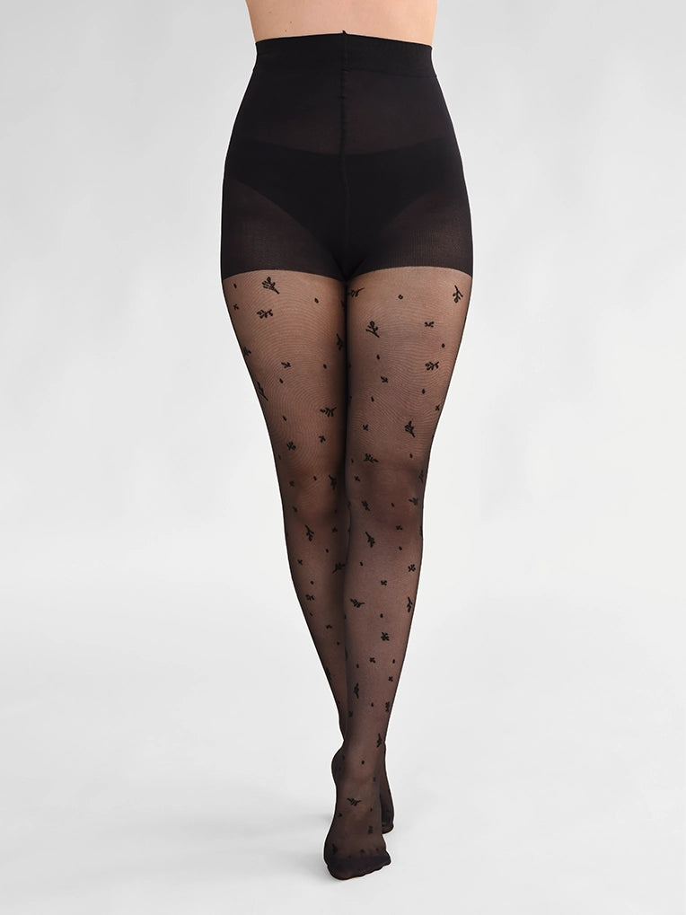 Leaf Pattern Tights