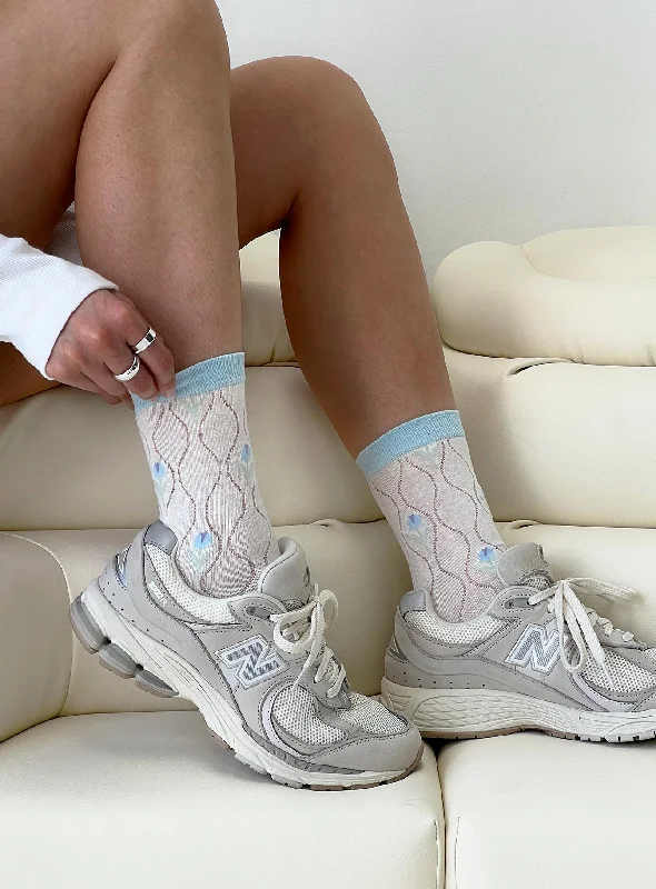 women tights for running and joggingLorah Socks White