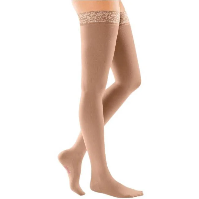Bamboo - fiber stockings for eco - friendlinessMediven Comfort 30-40 mmHg Thigh High w/Lace Top Band Bamboo - fiber stockings for eco - friendlinessMediven Comfort 30-40 mmHg Thigh High w/Lace Top Band