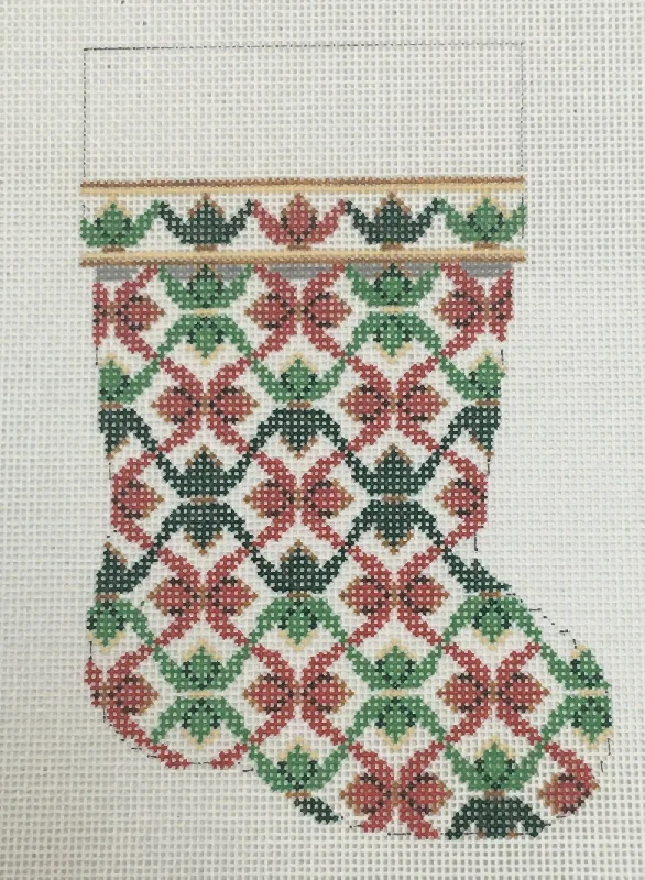 White stockings for a pure and innocent aestheticMH288 Mini Boot - Spider Flowers