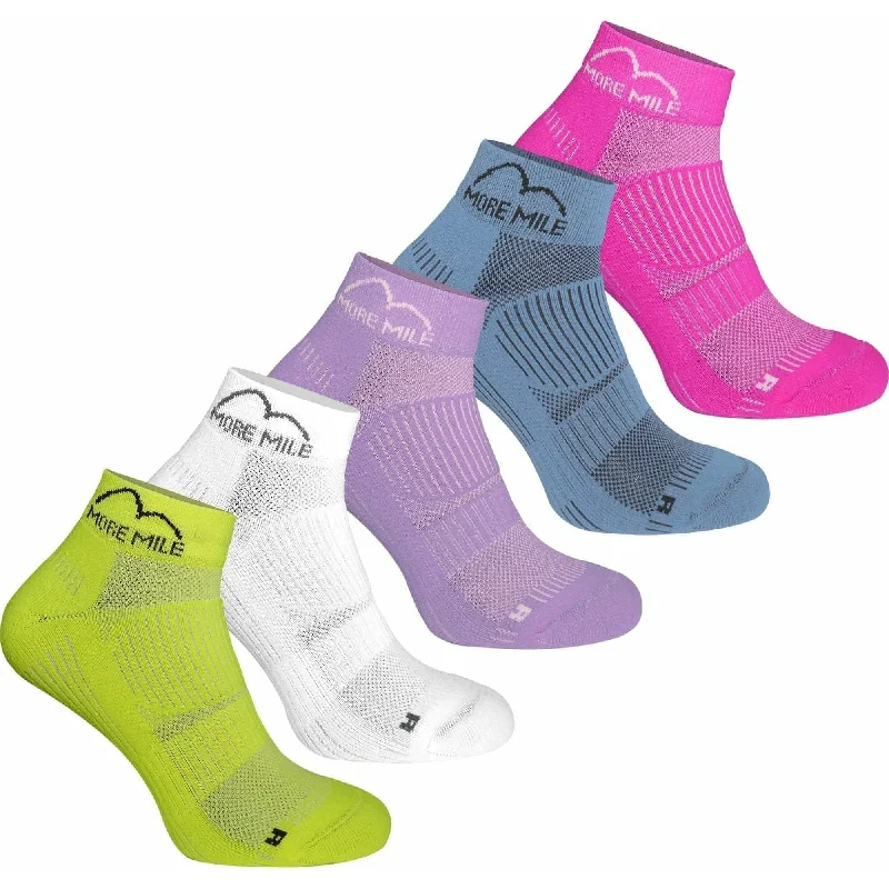 Women's knee - high socks with lace trimMore Mile London 2.0 (5 Pack) Eco Friendly Running Socks - Multi Women's knee - high socks with lace trimMore Mile London 2.0 (5 Pack) Eco Friendly Running Socks - Multi