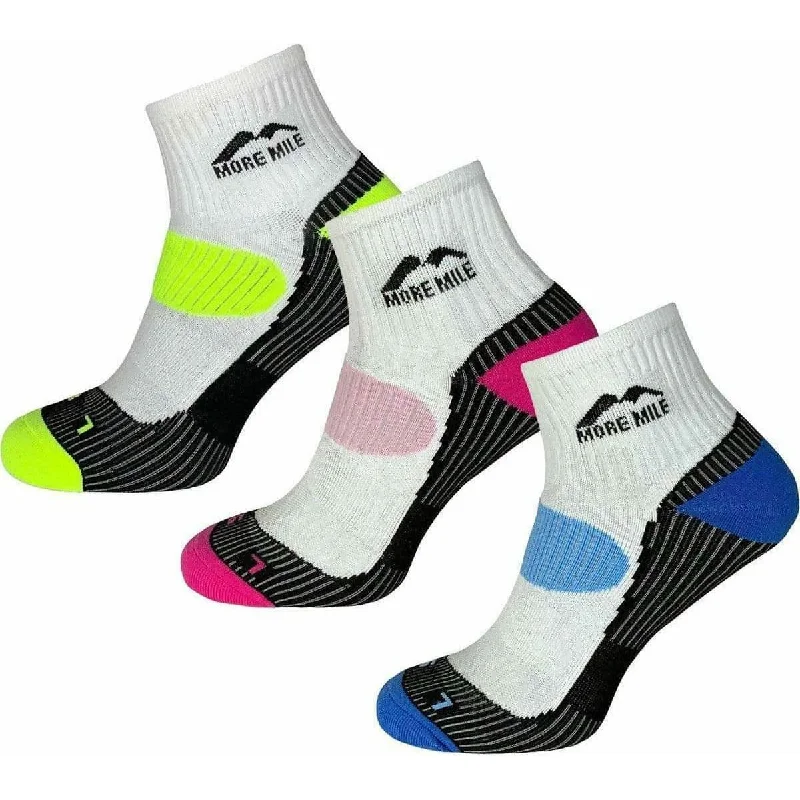 Women's crew socks with a polka - dot printMore Mile London (3 Pack) Womens Running Socks - Multi Women's crew socks with a polka - dot printMore Mile London (3 Pack) Womens Running Socks - Multi