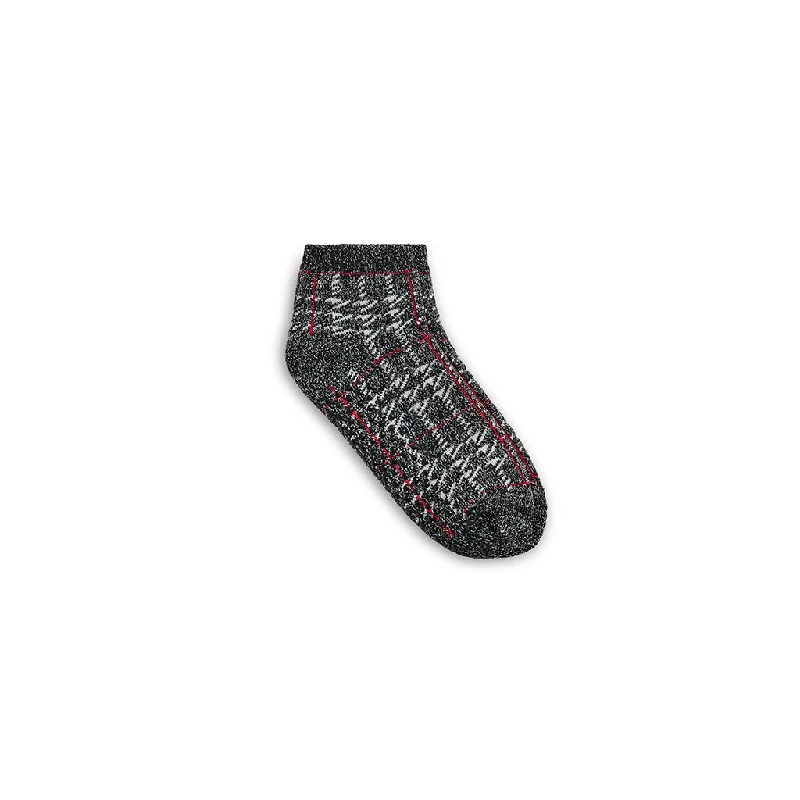 Plaid Terry Lounge Anklet Sock