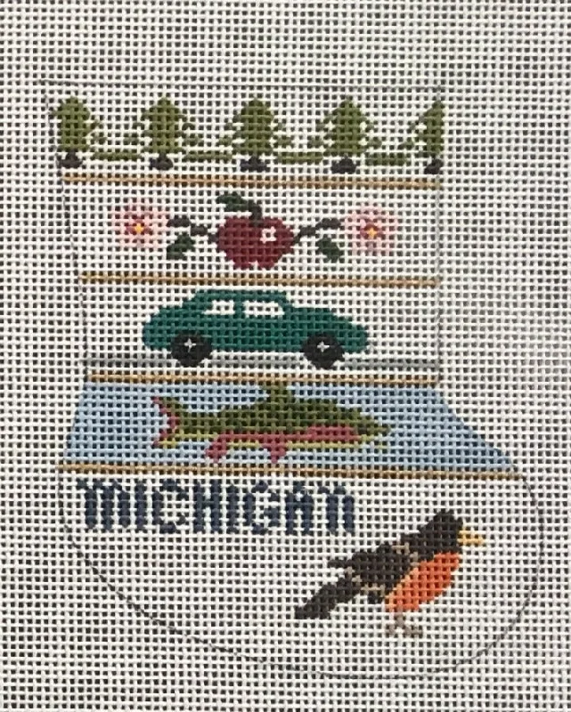 Breathable stockings for all - day comfortPT-357MI I Love Michigan Mini Sock