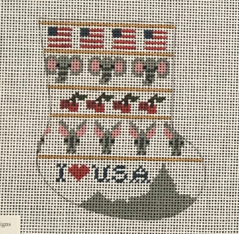 Office - appropriate stockings for workPT-357US I Love USA Mini Sock