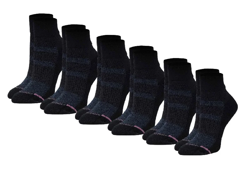 Women's arch - support socks for better comfortQuarter Socks | Dr Motion Compression Socks | Solid Half-Cushion ( 6 Pack ) Women's arch - support socks for better comfortQuarter Socks | Dr Motion Compression Socks | Solid Half-Cushion ( 6 Pack )