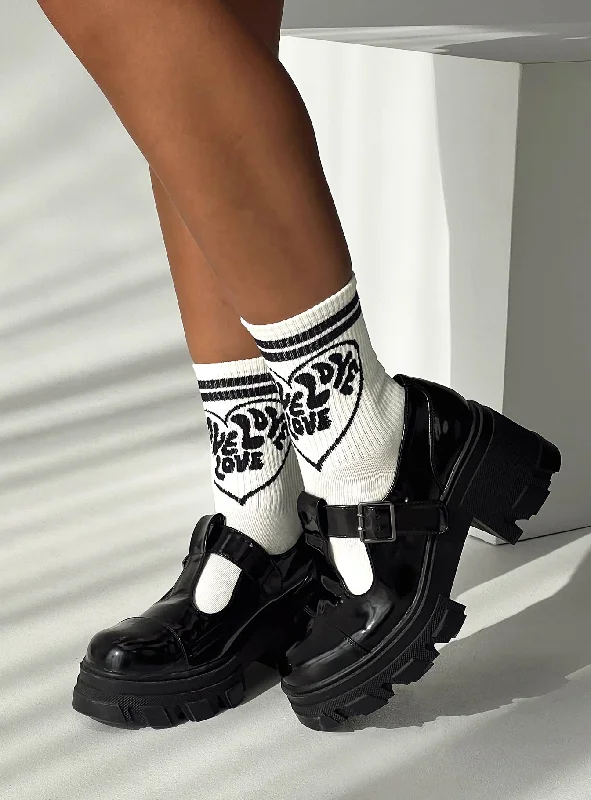 women tights with a geometric print for a modern touchRachale Socks White