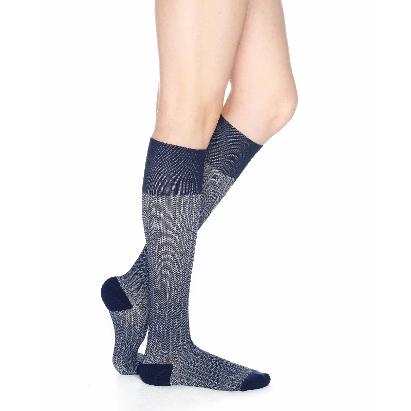 Spandex - infused stockings for stretchRejuva Herringbone Knee High Compression Socks Spandex - infused stockings for stretchRejuva Herringbone Knee High Compression Socks